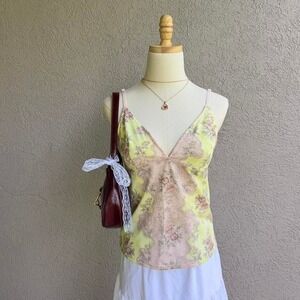 Urban Outfitters Fairy Floral Cami‎ Tank Top Size XL Y2K Style